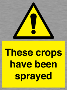 These crops have been sprayed